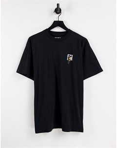 Черная футболка teef Carhartt wip