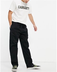 Черные свободные брюки прямого кроя Lawton Carhartt wip