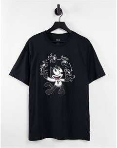 Черная футболка с крупным логотипом на груди из капсульной коллекции x Felix The Cat Levi's®