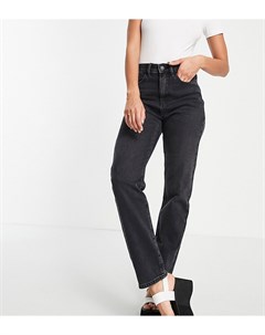 Черные выбеленные джинсы прямого кроя в винтажном стиле 90 х Asyou