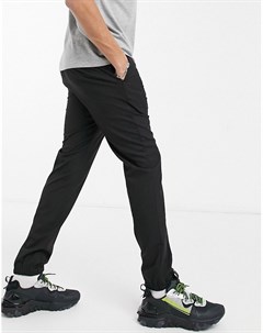 Черные строгие брюки скинни с эластичной талией Asos design