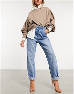 Выбеленные джинсы в винтажном стиле с завышенной талией Asos design