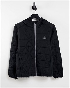 Черная стеганая компактная куртка Polygon Huf