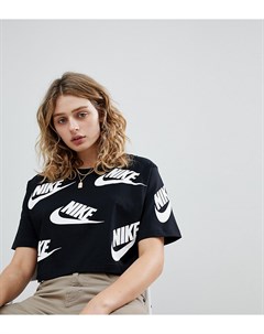 Укороченная футболка с принтом Nike
