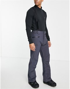Серые брюки с подтяжками Edge Salomon