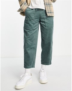 Темно зеленые вельветовые брюки Downtown Puma