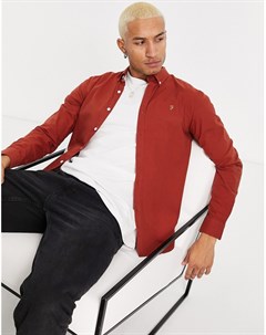 Красная рубашка с длинными рукавами Brewer Farah