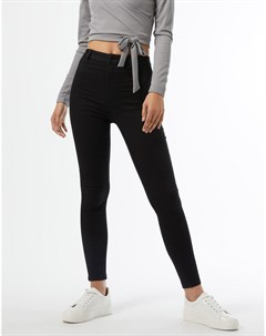Черные зауженные джинсы с очень высокой талией Steffi Miss selfridge