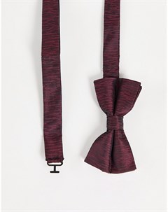Однотонный бордовый галстук бабочка French connection