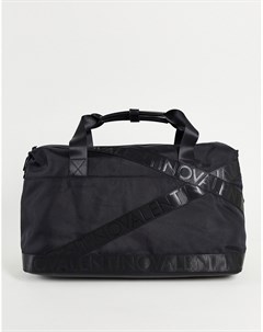 Черная спортивная сумка с логотипом в тон Klive Valentino bags