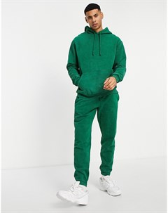 Зеленые винтажно выбеленные джоггеры суженного книзу кроя от комплекта Asos design