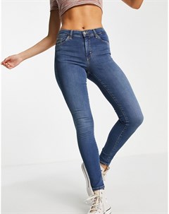 Голубые выбеленные джинсы Leigh Topshop