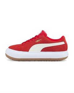 Красно белые кроссовки Suede Mayu Puma