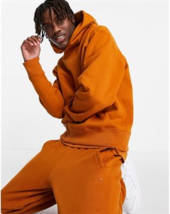 Худи темно оранжевого цвета adicolor Contempo Adidas originals