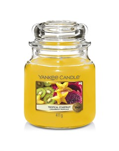 Свеча средняя в стеклянной банке Тропический карамбол Yankee candle