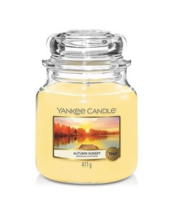 Свеча средняя в стеклянной банке Осенний закат Yankee candle