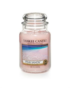 Аромасвеча в стеклянной банке большая Розовые пески Yankee candle