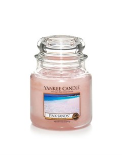 Аромасвеча в стеклянной банке средняя Розовые пески Yankee candle
