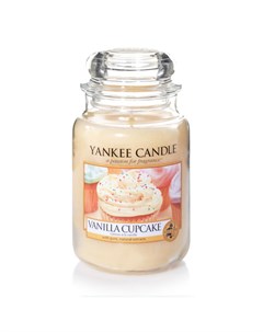 Аромасвеча в стеклянной банке большая Ванильный кекс Yankee candle