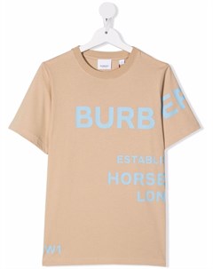 Футболка с логотипом Burberry kids