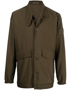 Куртка с нашивкой логотипом Stone island