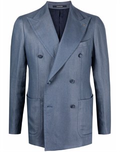 Льняной двубортный пиджак Tagliatore
