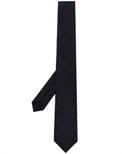 Шелковый галстук с декором Gancini Salvatore ferragamo