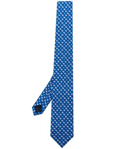 Шелковый галстук с принтом Salvatore ferragamo
