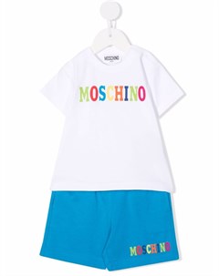 Комплект из футболки и шорт с логотипом Moschino kids
