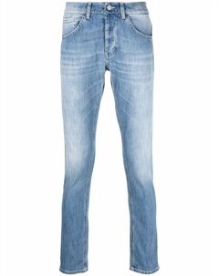 Узкие джинсы с эффектом потертости Dondup