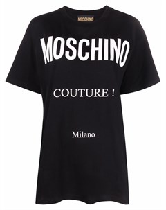 Футболка с логотипом Couture Moschino