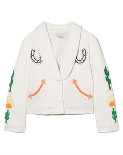 Блейзер с бахромой и вышивкой Stella mccartney kids