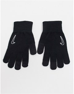 Черные трикотажные перчатки Tech 2 0 в стиле унисекс Nike