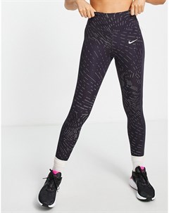 Фиолетовые леггинсы со светоотражающей отделкой Run Division Fast Nike running