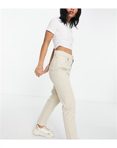 Светло бежевые узкие джинсы в винтажном стиле с добавлением эластичных волокон Petite Stradivarius