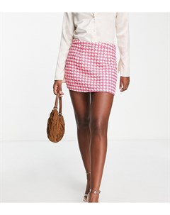 Розовая мини юбка из букле от комплекта Missguided