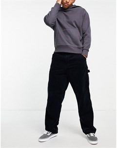 Темно синие свободные брюки прямого кроя из вельвета Single Carhartt wip