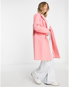 Пальто кораллово розового цвета Miss selfridge
