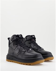 Черные высокие кроссовки в утилитарном стиле Air Force 1 Nike