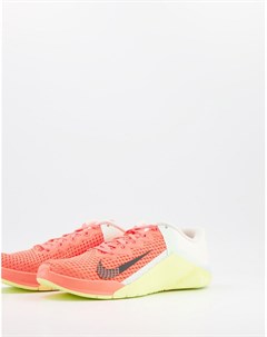 Оранжевые кроссовки Metcon 6 Nike training