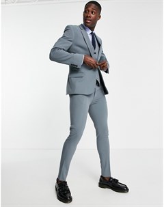 Суперблегающие брюки приглушенного голубого цвета Asos design