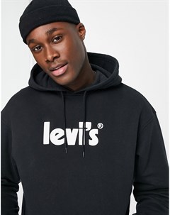 Черный худи с логотипом в виде постера Levi's®