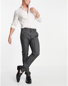 Зауженные брюки от смокинга серого цвета Asos design