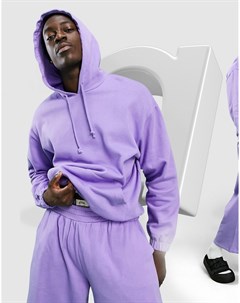 Oversized худи фиолетового цвета от комплекта Asos design