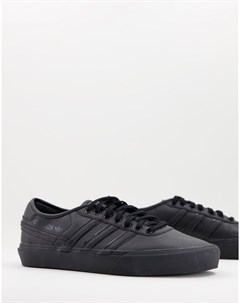 Черные кожаные кроссовки Adidas originals