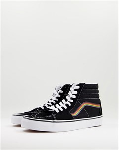 Черные высокие кроссовки SK8 Hi Pride Vans