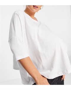 Белая свободная футболка с рукавами летучая мышь ASOS DESIGN Maternity Asos maternity
