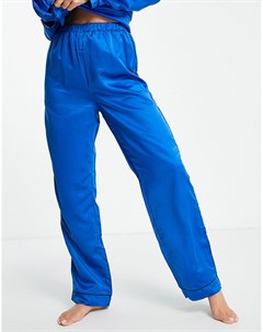 Атласные пижамные брюки сапфирового цвета Выбирай и комбинируй Loungeable