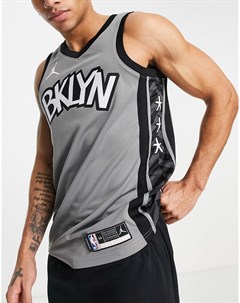 Черная баскетбольная майка команды Brooklyn Nets NBA Swingman Nike basketball