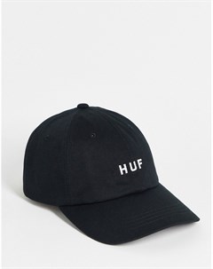 Черная кепка с логотипом Essentials OG Huf